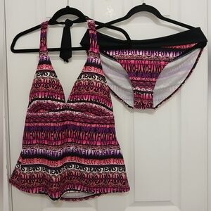 Foxy Jeans Swim Halter Tankini